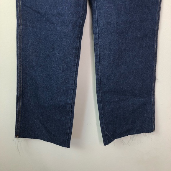 Brandy Melville High Rise Raw Hem Ankle Crop Jeans - Picture 3 of 6